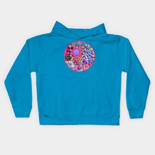 Red Flower Abstract Kids Hoodie